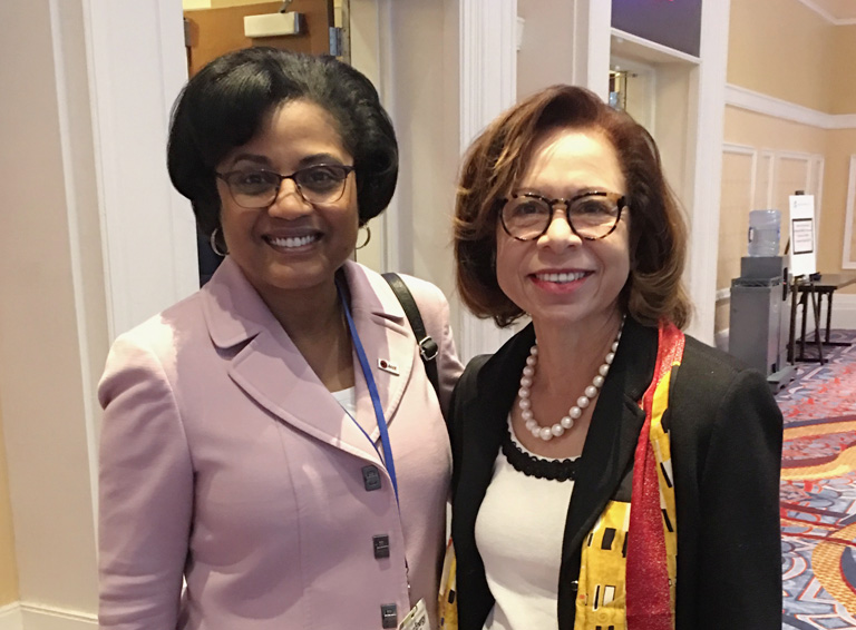 On the right, Pinnix-Ragland enjoying the recent American Association of Blacks in Energy national conference. With Gayle Lanier, SVP, Duke Energy. On the right, Pinnix-Ragland enjoying the recent American Association of Blacks in Energy national conference. With Gayle Lanier, SVP, Duke Energy.