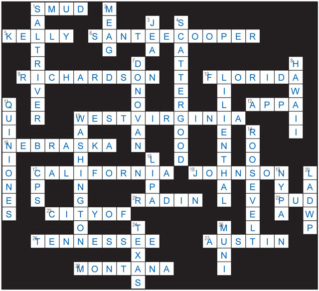 October Crossword Puzzle solution